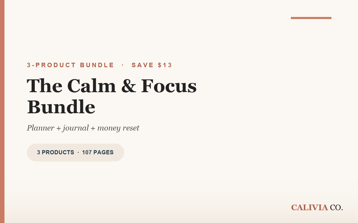The Calm and Focus Bundle