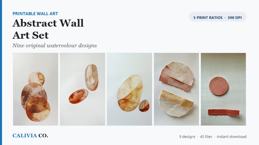 Abstract Wall Art Set